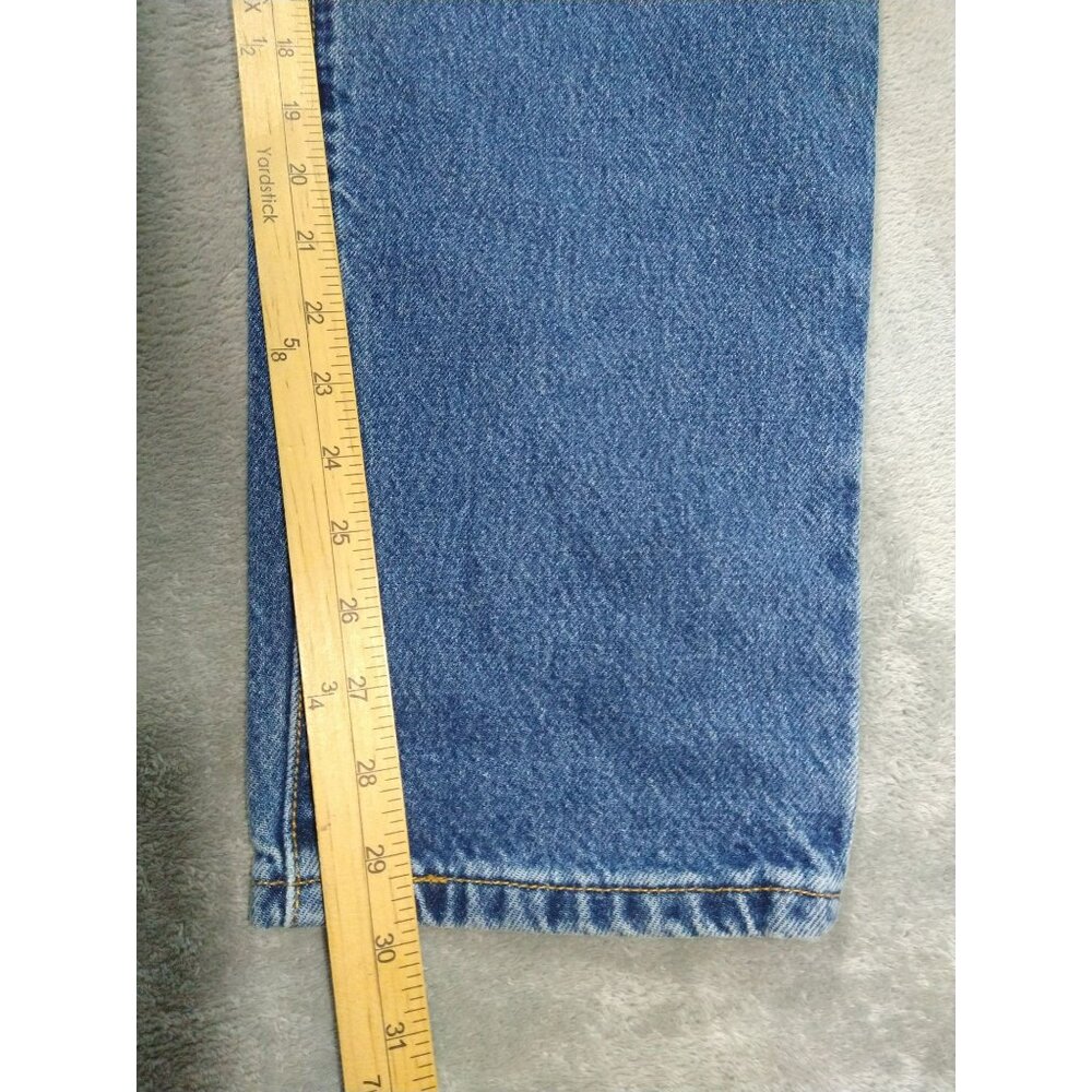 Vintage Levis 550 Jeans Womens 16 Blue Denim Classic Relaxed Fit Taper Leg Mom - Picture 5 of 8